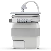 McStorey MacBook Şarj Aleti Kılıfı PVC Sert Kapak + Kablo D&uuml;zenleyici | 29W A1540, 30W A1882, 35W A2571 USB-C Uyumlu | Adapt&ouml;