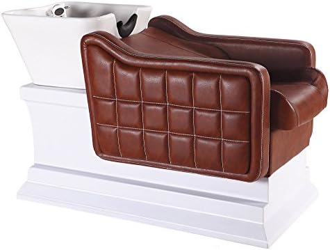 Bobo Angel Backwash Chair Salon Bowl Shampoo Equipment Sink Unit Double Drain Beauty Stylist Station BOSH012