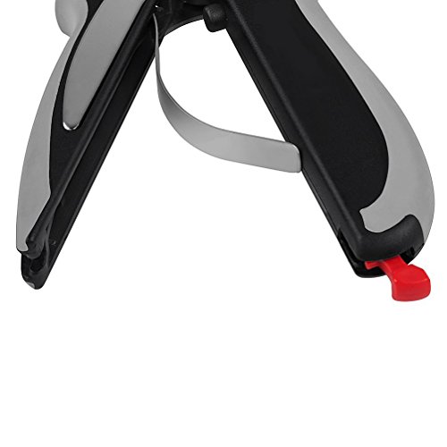 Küchenschere,Yoofor 2 in 1 Multifunktionale Clever Cutter aus rostfreiem Edelstahl, Gemüseschneider und Küchenmesser mit mini Schneidebrett für Salate/ Gemüse/ Fleisch/Kartoffeln und Brot - 4