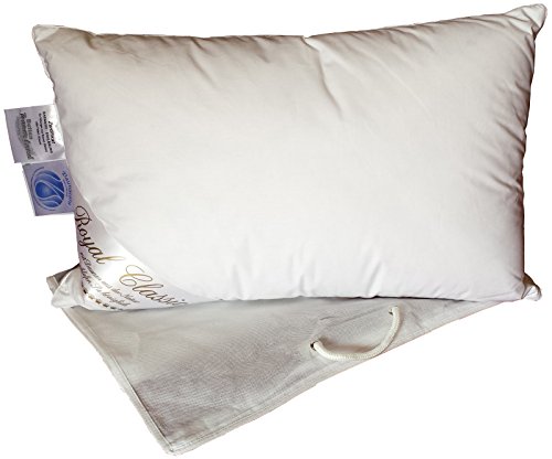 Preisvergleich Produktbild 3-Kammer Luxus Reisekissen "Travel" in praktischer Aufbewahrungstasche und einem Gesamtgewicht von nur 490 g Kopfkissen 100% Natur Daunenkissen Kissen 40x60