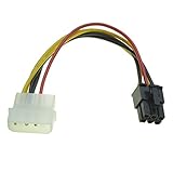 Eine 6-Pin PCI Express auf 3-pin Molex Adapter Kabel