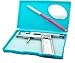 Steel Ear Body Lips Nose Navel Body Piercing Gun with 98 Pair Studs Set Silver