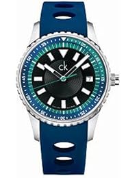 Calvin Klein K3211377 - Reloj de pulsera hombre, caucho, color azul