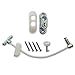 15 x White Max6mum Security Window & Door Restrictor for Baby and Child Safety - uses strong cable and is key lockable