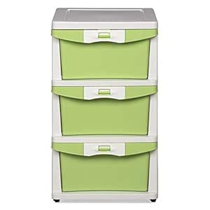 Nilkamal Chester 23 Plastic Three Drawer Storage Cabinet Icolour