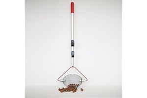 Feucht Obsttechnik Haselnuss-Sammler - mit Teleskopstab - der Roll-Blitz - die kleinste Obstaufsammelmaschine der Welt direkt vom Hersteller für Haselnüsse, Oliven uvm (silber small)
