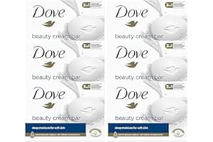 BUUT B 6 x Dove Beauty Cream Bar | Classic Original Soap for Shower & Bath Cleansing | Normal & Sensitive Skin | pack of 6 Multipack 540g