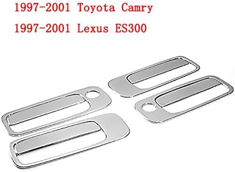 PSgiveU CH-01-0034D Mirror Chrome Side Door Handle Cavity Bowl Covers Trims