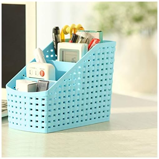 Kuber Industries Plastic Multi-Purpose Organizer|Compact Desk Makeup| Stationary Box for Case Pen Pencil Holder, Pack of 2 (Multicolour) - Image 9