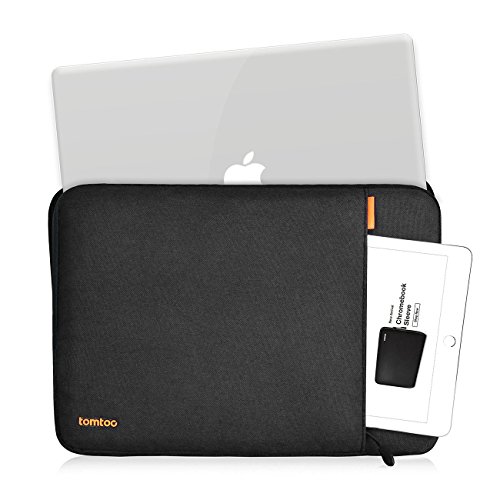 Tomtoc 360° Schutzhülle für 15 Zoll MacBook Pro Retina, Stoßfester Stoff Laptop Schutztasche, Spritzwasserfest, Schwarz - 4