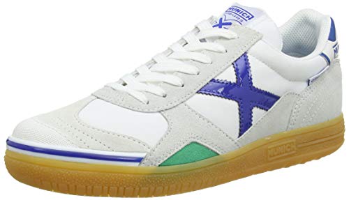 Munich Gresca, Zapatillas de fútbol Unisex Adulto, Blanco, 43