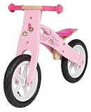 BIKESTAR® Premium Kinderlaufrad für modebewusste Prinzessinnen ab 3 Jahren ★ 12er Natur Holz Edition ★ Flamingo Pink - 3