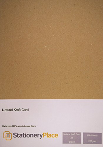 Stationery Place natur Kraft - A4-225 gsm (100)