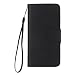 Produktbild iPhone 6 / 6S Hülle, Chreey [Einfach Elegant] PU Lederhülle Magnetische Flip Case Brieftasche Handytasche Matt Schutzhülle mit Standfunktion Kartenfächer [Schwarz]