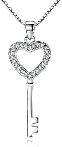 Dawn Davison Exquisite silver-plated jewelry key necklace