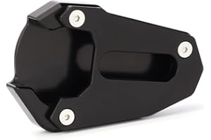 Modeer para Suzuki SV650 SV650X 2016-2022 Gladius SFV 650 2009-2018 pata de cabra de motocicleta almohadilla pie soporte lateral extensión placa de soporte SV 650 X 650X SFV650 Accesorios (negro)