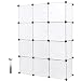 Produktbild SONGMICS Regalsystem Aufbewahrung Regal Steckregal Schrank Kleiderschrank Kapazität 600L Weiß 143 x 108 x 36 cm LPC34W