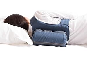 ‎WOODYKNOWS WoodyKnows Seitenschlafrucksack mit Klettverschluss und Brustgurt, Schlafpositionstrainer, lindert durch Halsprobleme verursachtes Schnarchen