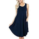 ❤Wir empfehlen Ihnen, ein Nummer größer zu bestellen. Das Minikleid ist nicht nur lässig, elegant zu kombinieren, sondern auch leicht und luftig.