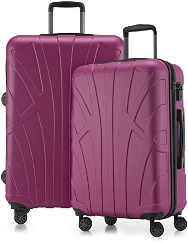 Suitline - Hard-side Luggage Set of 2 Trolleys Hardside lightweight Suitcase (66 cm, 76 cm), 100% ABS