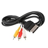 Dieses AV-Kabel bietet Video- und Audio-Ausgang zur Betrachtung auf einem TV / Monitor.