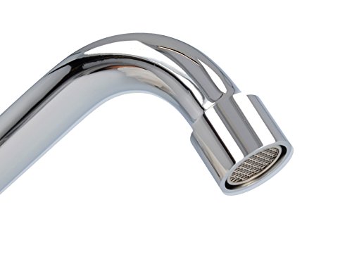 tecuro S-Auslauf für Wand-Armaturen verchromt, Länge 200 mm – 3/4″ Anschluss, konisch dichtend für Ø 18 mm Aufnahme - 4