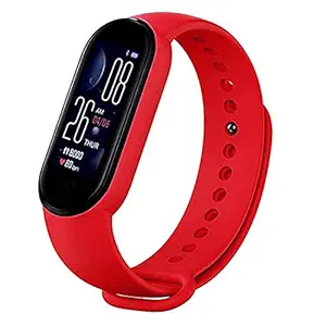 Tokdis Smart Band 2.3  Fitness Band, 1.1-inch Color Display, USB Charging, 3 Days Battery Life, Activity Tracker, Men's and Women's Health Tracking, Red Strap