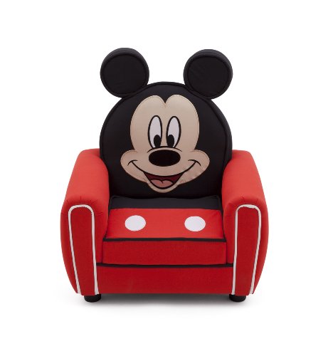 Disney Mickey Upholstered Chair with Ears (Red)