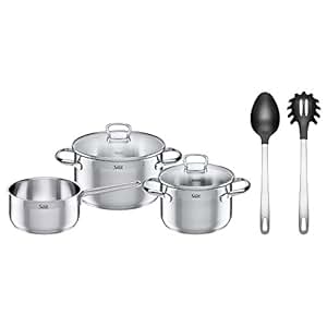 Silit Marino Topfset, 5-teilig, mit Glasdeckel, Kochtopf