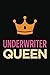 Produktbild Underwriter queen: Blank lined novelty office humor themed notebook to write in: With a versatile, practical wide rule interior: Pink and orange cover