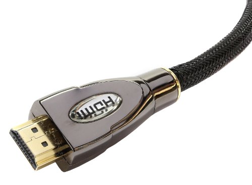 Laptone 1m HDMI Kabel HDMI 2.0 / 1.4a kompatibel High Speed mit Ethernet (Neuster Standard) ARC 3D 4K Ultra HD (1080p/2160p) -1 Meter - 3