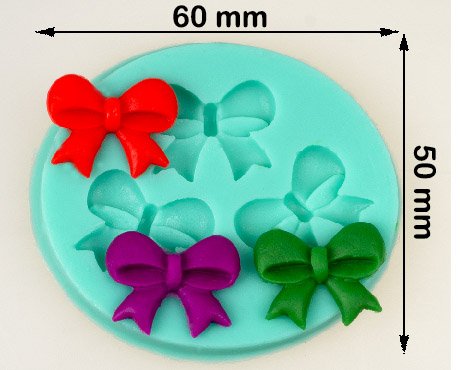 SCHLEIFEN SILIKONFORM Ausstecher Fondant MARZIPAN TORTENDEKO Ausstecherform NEU - 2