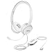 Produktbild Mpow PC Headset Multifunktions USB Headset & 3.5mm Skype Headset VOIP Chat Computer Headsets mit Noise Cancelling-Mikrofon Telefon Headset für Mac PC Smartphone Tablet Call CenterWeiß