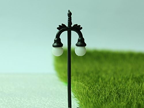 SecretRain Miniature Resin Garden Fairy Ornament Flower Pot Plant Pot Home Decor Streetlight Type 3