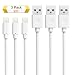 Produktbild Quntis® 2M Lightning USB Kabel Lebenslange Garantie für iPhone8/7 7/8Plus 6 Plus 5S 6S 5 iPad Air 2 Mini 3 iPod 5.Generation und iPod Nano 7.Generation (3er Pack Schneeweiß)