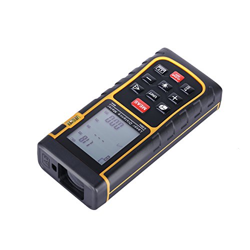 GHB 40m Professional Laser Entfernungsmesser Distanzmessgerät mit LCD Hintergrundbeleuchtung für Distanz Flächen Volumen Messbreich 0.05~40m/±2mm - 9