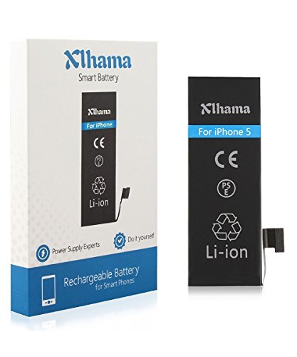 Batterie Compatible pour iPhone 5 Li-ion 1560mAh avec Kits d outil de R  paration Feuille en verre tremp   Manuel de R  paration en Francais et Adh  sif double face Nouveau remplacement de batterie est 0-cycle  24 mois de garantie Production de 2018