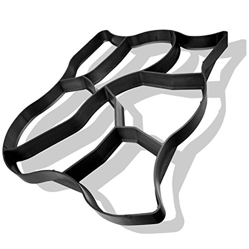 @tec Betonform Schalungsform Gießform Plastikformen für Beton, Natursteinpflaster-, Kopfsteinpflaster-Schablone, Pflastersteine, Terrassenplatten, Trittplatten und Gehwegplatten für Garten 60x50x5 cm - 2