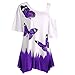 Produktbild YEZIJIANG Heißer Große Größe Frauen Damen Mädchen Sommer Schmetterling Druck T-Shirt Oberteil Kurzarm Cold Shoulder Tops Tuniken Longshirt Bluse Baumwolle Sommer Casual Locker S-5XL