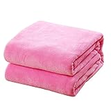 Shuda 1 Pc Couverture lit Enfant Couverture pour Animaux de Compagnie Tapis de Couverture Doux Automne Hiver Chaud jeté de lit(Black Friday Deals) M-50 * 70CM, Rosa