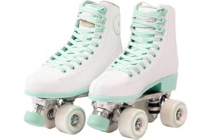 Flamingueo Roller Skates - 4 Wheel Roller Boots, Quad Skates, ABEC-7 Bearings, Roller Skates Adult 82A, Roller Skates Shoes, Roller Skates Women, Girls Roller Skates