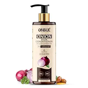 Onbue Onion Hair Conditioner for Hair Fall Control & Dandruff Control for Shinier & Lustrous Hair, ph Balanced - 200ml