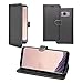 Produktbild Kompatibel mit Samsung Galaxy S8 Schwarze Geldbörse Buch Flip Tasche Case Hülle