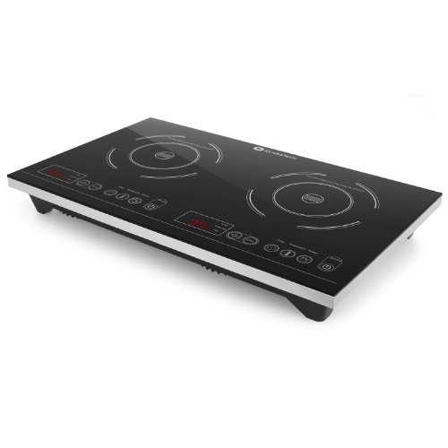 Klarstein VariCook XL Kochplatte Doppelkochplatte Induktions-Kochfeld (3100W, Timer, bis 240°C, Touch-Control, Glasoberfläche, Alu-Gehäuse) silber-schwarz - 8
