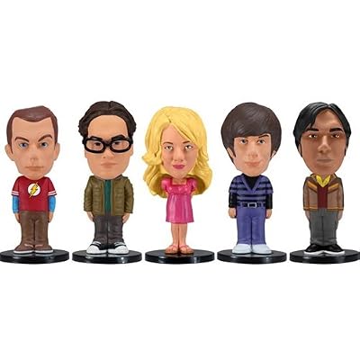 Funko - FU2874 - Figurine - Big Bang Theory - Mini Wacky Wobbler Set - 5 Pièces