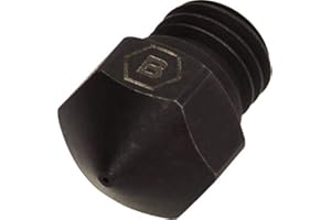 BROZZL High-End MK10 Düse Hardened Steel 0,4mm Durchmesser für Wanhao Duplicator, Flashforge Creator Pro, Qidi Tech I UVM., 10203040