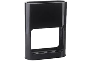 Amrocky Umbrella Stand Holder, Plastic Umbrella Stand Storage Holder with Removable Drip Tray, Umbrella Rack Holder for Home Office (Black)