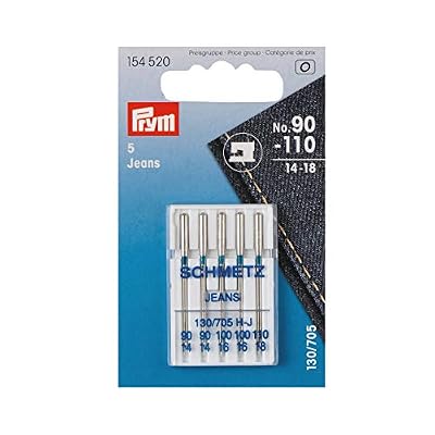Prym Consumer Europe Prym/Schmetz 154520 Aiguilles à coudre jeans 130/705 90-110 (Argenté) 70