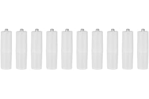 ESTINK 10PCS Battery Converter Adapter, AAA to AA Size, Waterproof, Lightweight and Small Size(Clear)