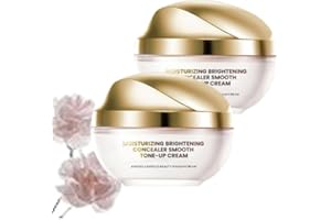 ADFUGE Moisturizing Brightening Concealer Smooth Tone-Up Cream,Corrector Iluminador Hidratante Crema Tónica, Crema De Maquillaje, Skin Brightening & Moisturizing Tone-Up Cream (2pcs)